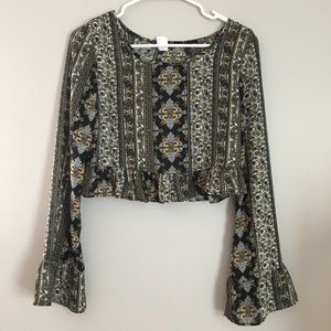 Hot Gal crop top. Size S